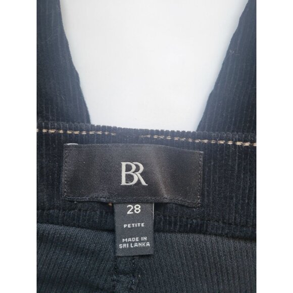New Without Tag Banana Republic Black Corduroy Pants Size 28 Petite Office Wear - Picture 3 of 10